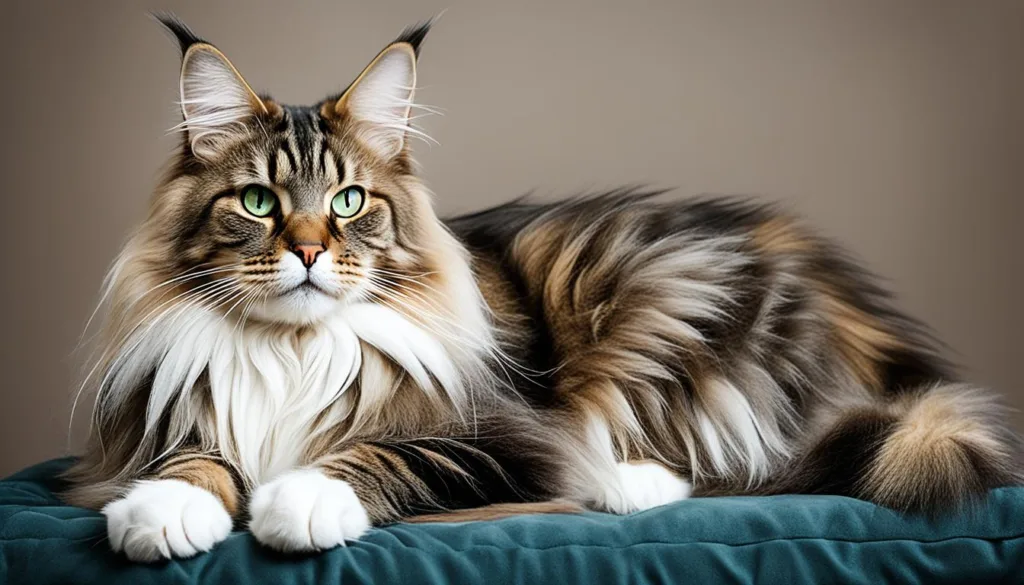 Maine Coon cat with HCM