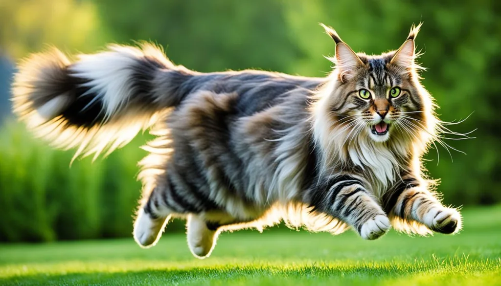 Maine Coon exercise