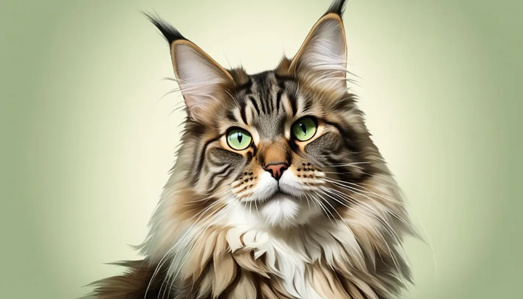 Maine Coon meows